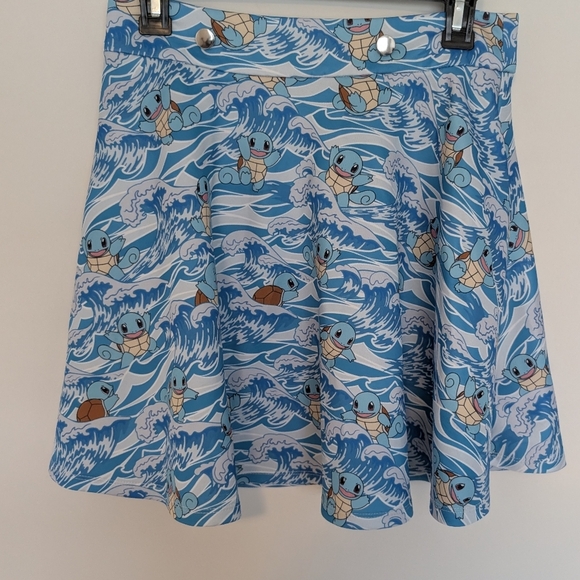 Blue Hot Topic Pokemon Size Small (Juniors) Squirtle Emo Scene Suspender Skirt - Picture 16 of 16